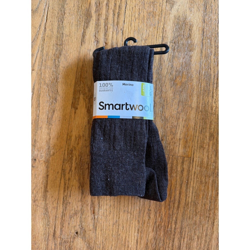 NEW Smartwool City Slicker Mens Merino Wool Crew Socks Chocolate Heather Large